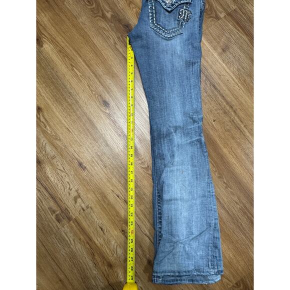 Miss Me JES641BL Boot Bootcut Jeans Bling Embroidered Size 25 - Picture 7 of 7
